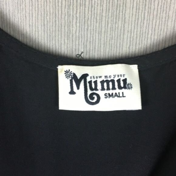 Show Me Your Mumu Black Cold Shoulder Romper With Lace-Up Front & Elastic Waist - Picture 4 of 5